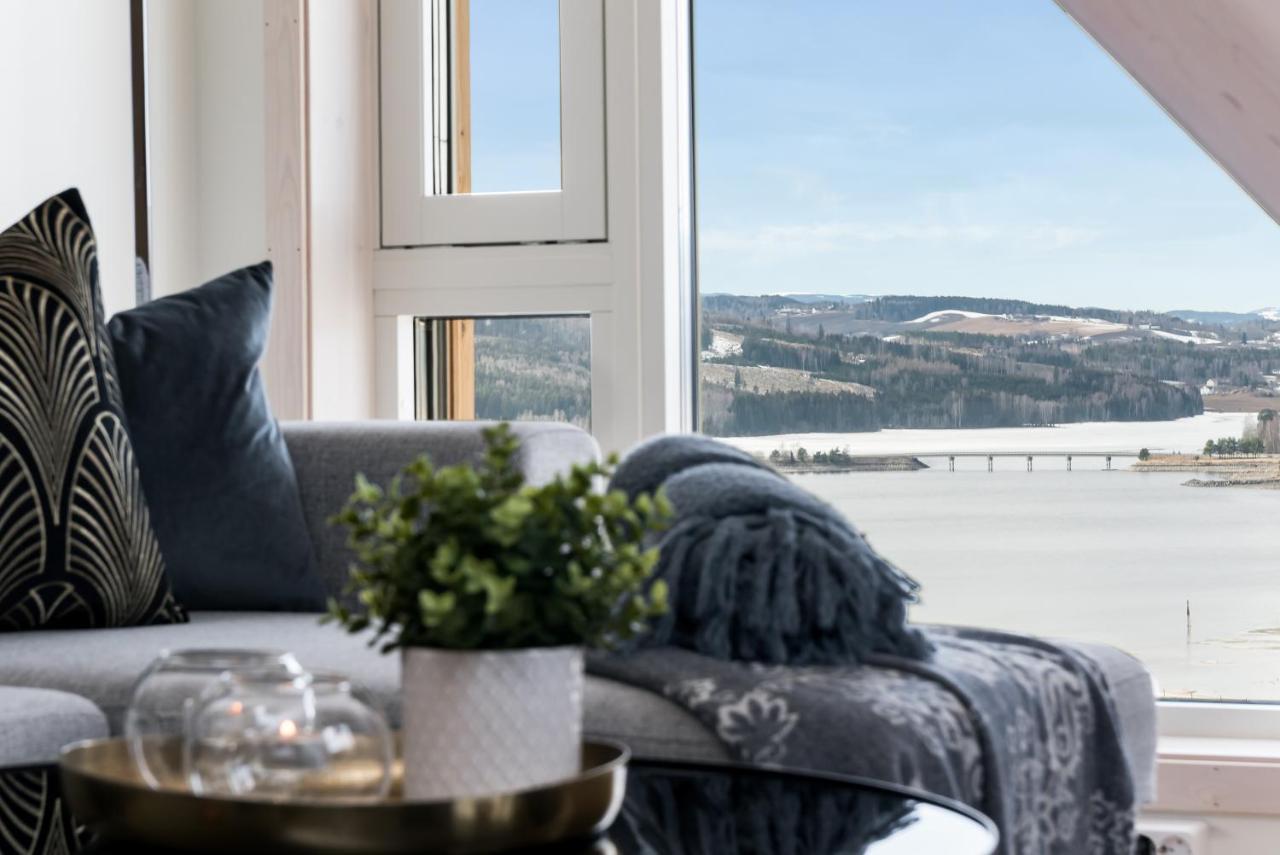 Mjos Tower Apartment - Lovely City View Sjusjøen Extérieur photo